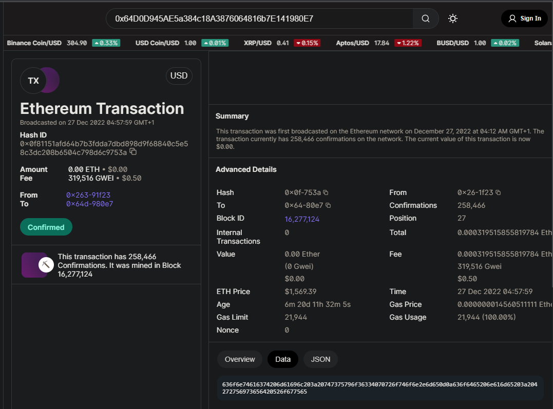 2023-02-01 18_55_25-Transaction_ 0x0f81151afd64b7b3fdda7dbd898d9f68840c5e58c3dc208b6504c798d6c9753a .png